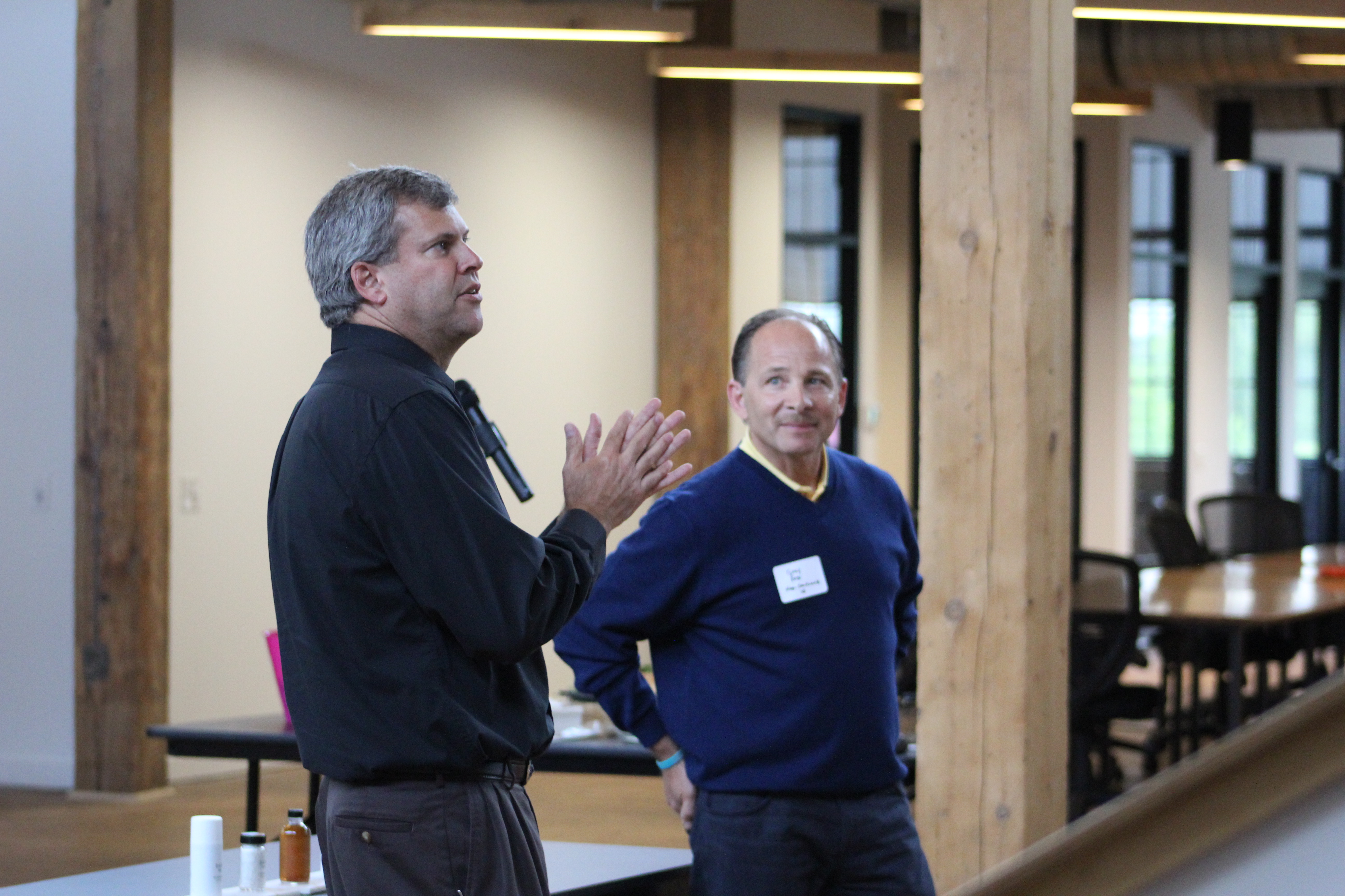 Rick Hulse and Gary Ross at Product Hunt Columbus Rick Hulse and Gary Ross of WoundWise IQ